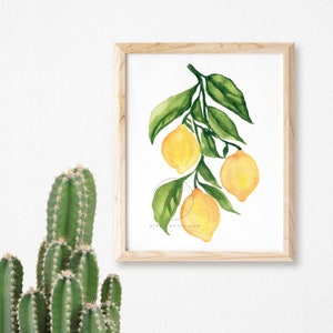 Lemon Art Prints, Set of 2 by HippieHoppy image 4
