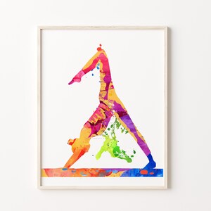 Yoga Art Print, Painted by HippieHoppy