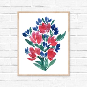 Floral Watercolor Print