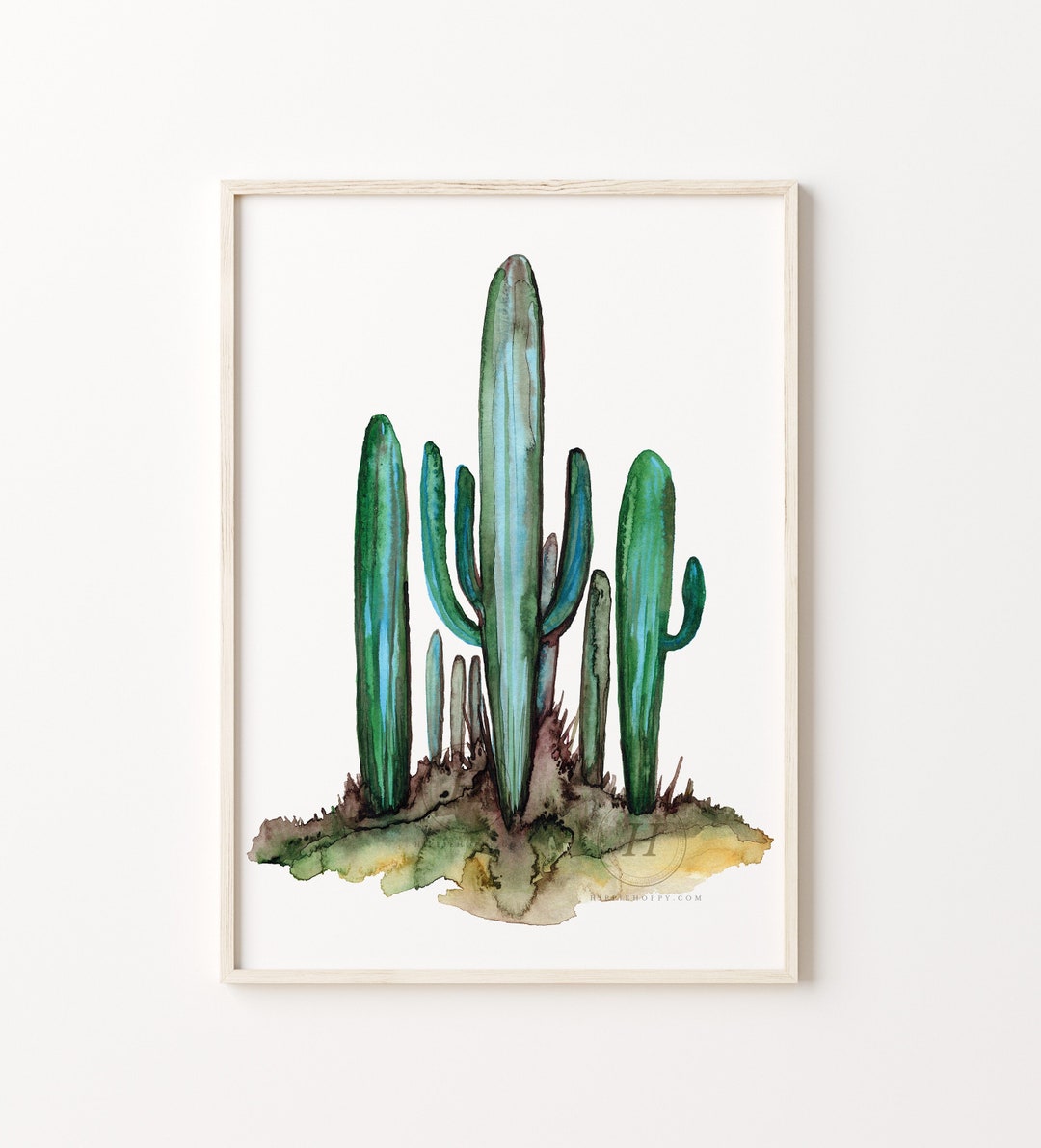 Desert Cactus Art Painting - Etsy