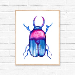 Beetle Poster, Beetle Print, Unframed