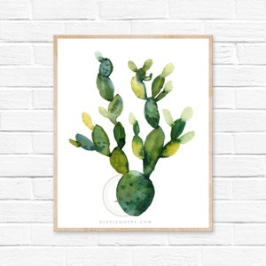 Cactus Watercolor Print