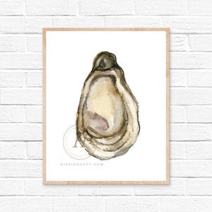 Oyster Watercolor Print