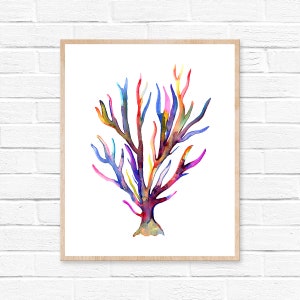 Seaweed Watercolor Print