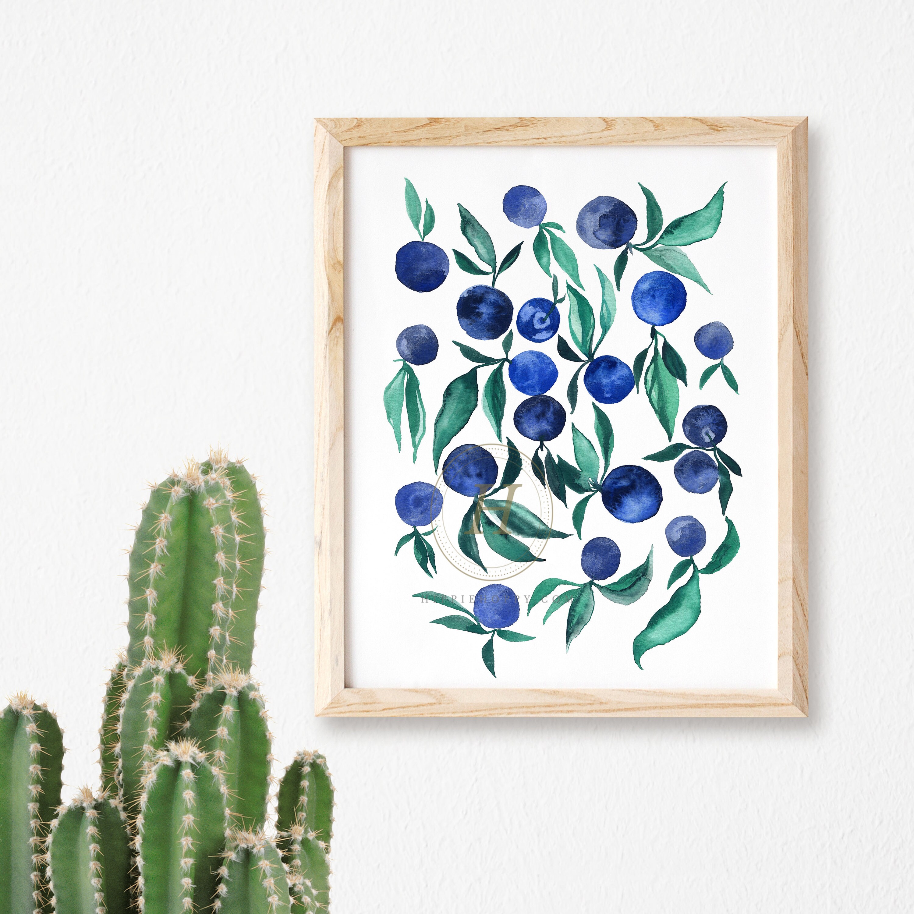 Cooking Print Plum Food Painting Restaurant Decor Kitchen Wall