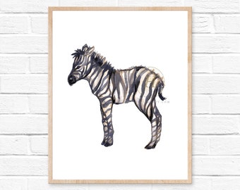 Safari Nursery Watercolor Print