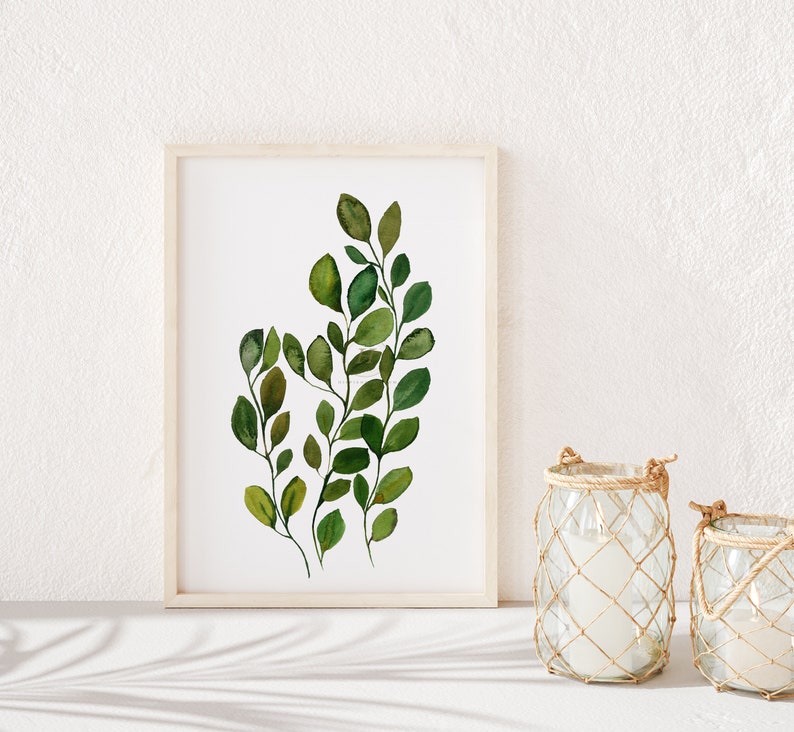 Botanical Art Print Botanical Art Prints Eucalyptus Wall Art Eucalyptus Leaves Eucalyptus Print Botanical Print Botanical Wall Art