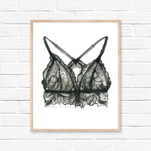 Lingerie Watercolor Print