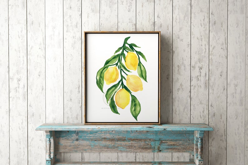 Lemon Art Prints, Set of 2 by HippieHoppy image 8
