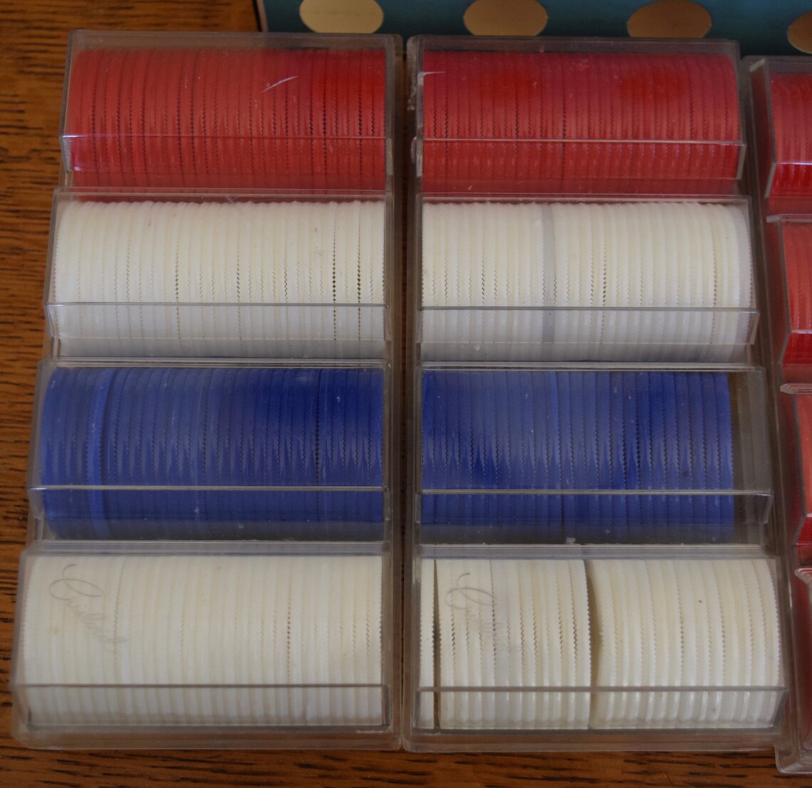 5 Boxes of Vintage Plastic Poker Chips by Crisloid Plastics Etsy