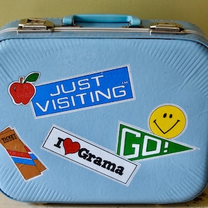 Vintage Going to Grandma&#39;s Suitcase Children&#39;s Luggage