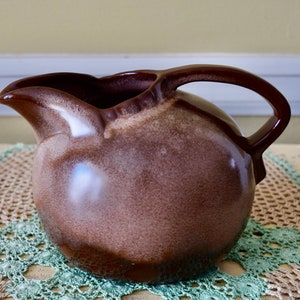 Frankoma Satin Brown Small Pitcher #87