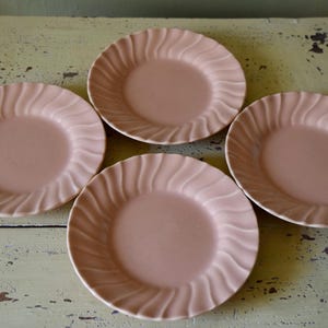 Franziskaner Coronado Glossy Coral Beige Brot oder Dessert Teller Set mit 4 Tellern 16,5 cm Durchmesser
