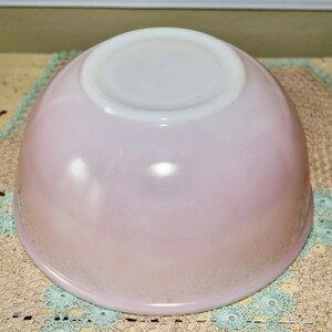 Rare Pink Fire King Rolled Rim Bowl 8 Inch Diameter