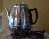 General Electric Automatic Percolator Cat. No. 33PS0 Mid-Century Pot Belly Percolator For Display