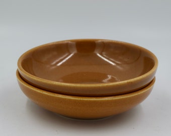 Russell Wright Casual China Nutmeg Brown Small Bowls Set of 2 Bowls Iroquois China Circa 1950s