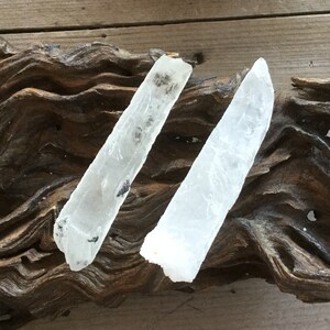 Rare Inner Mongolian Quartz Points w Frosted Calcite Crust, Lemurian Crystal & Specularite Hematite