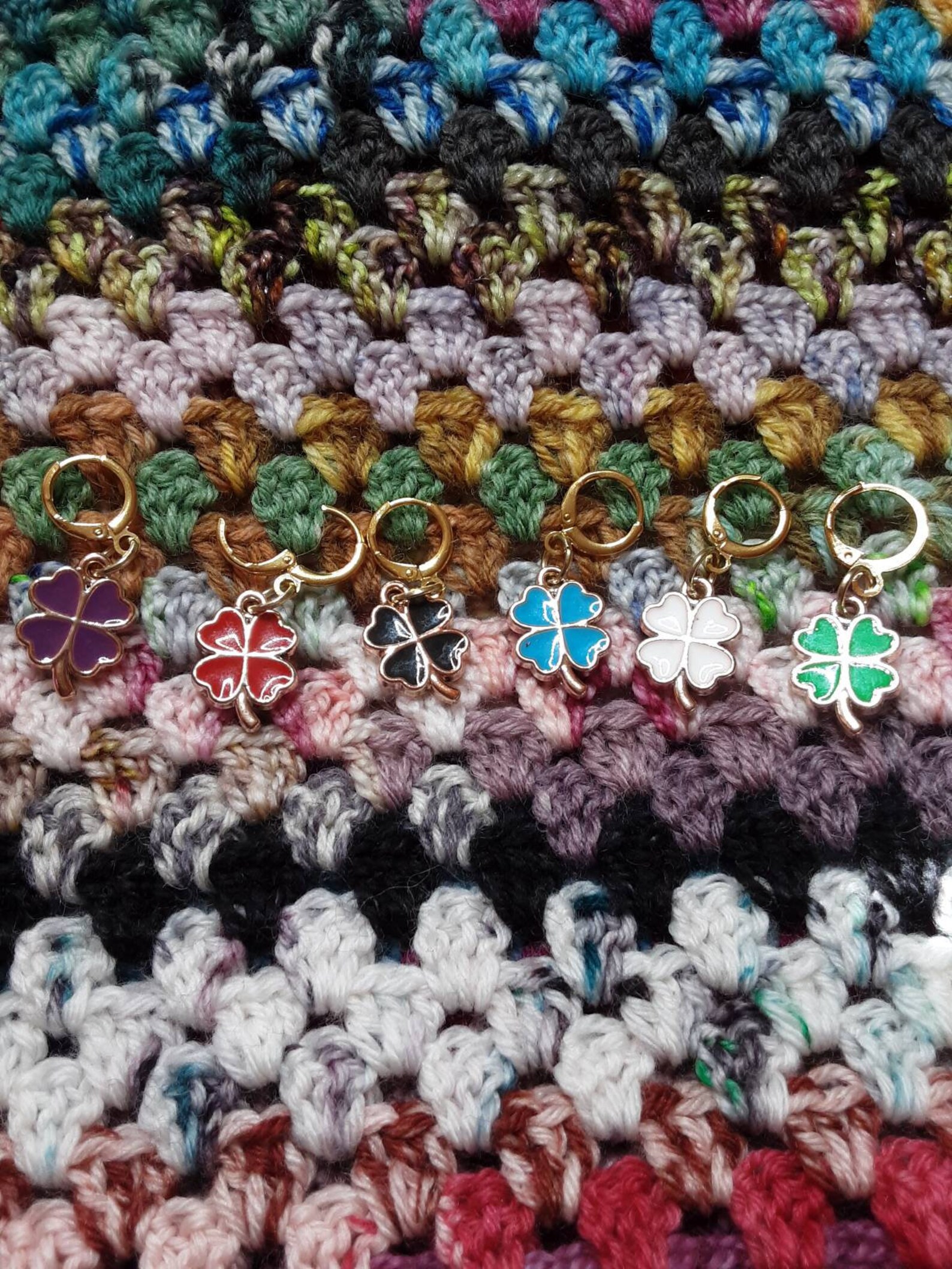 ESM8 Four Leaf Clover Stitch Marker Progress Keeper for Both Etsy