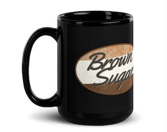 Brown Sugar Black Glossy Mug