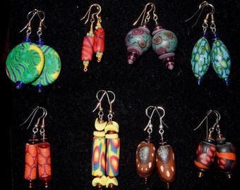 sold individually Bright polymer beads from Karen Murphy. Bag 3