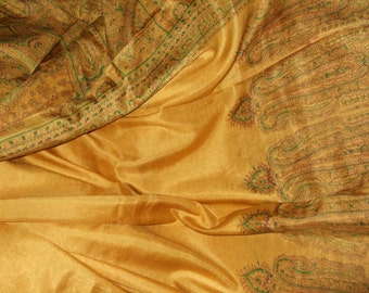 Indian printed Silk sari, 4 yards 42 inches wide, gorgeous piece  (Sari 29).