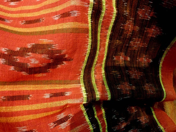 Woven Ikat, Laos, silk, long,  old but like new. … - image 1