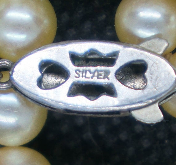 Pearls with silver and pearl clasp, pearls are 6m… - image 4