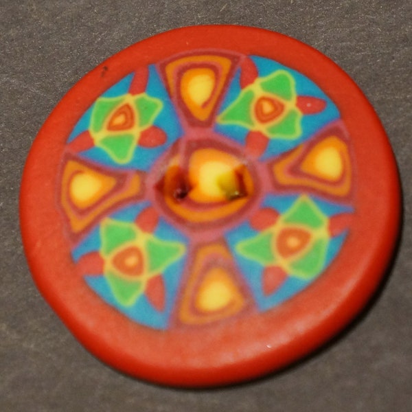 Button, Fimo, very durable, washable, in several sizes. (A15)