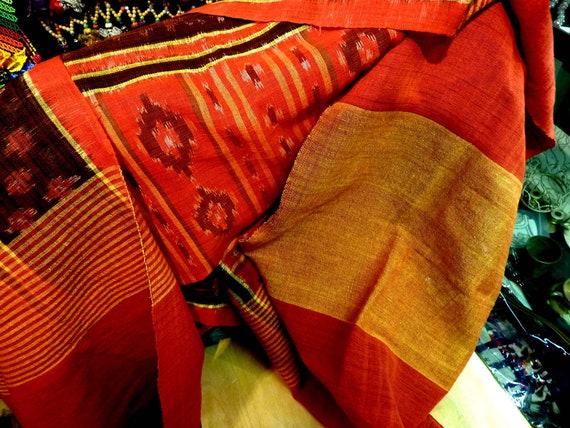 Woven Ikat, Laos, silk, long,  old but like new. … - image 4