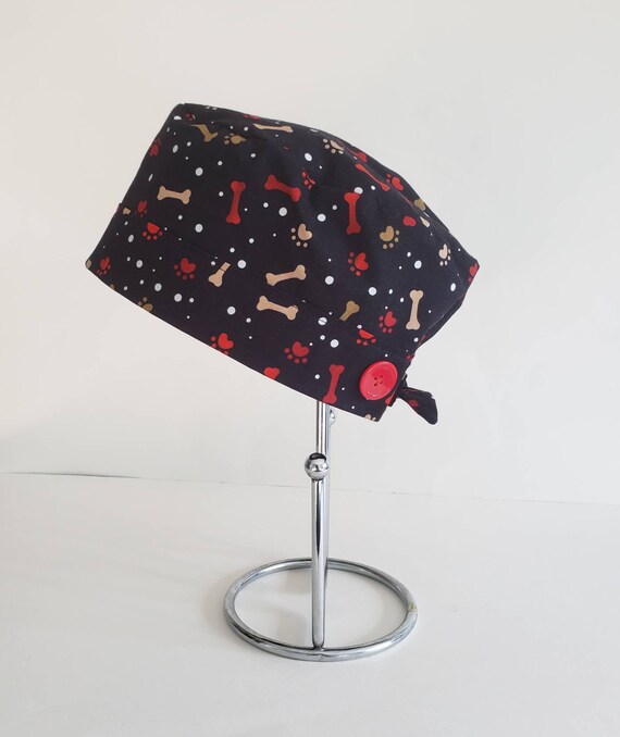 Scrub Cap With Buttons, Unisex Medical Cap, Surgical Cap  display picture 3