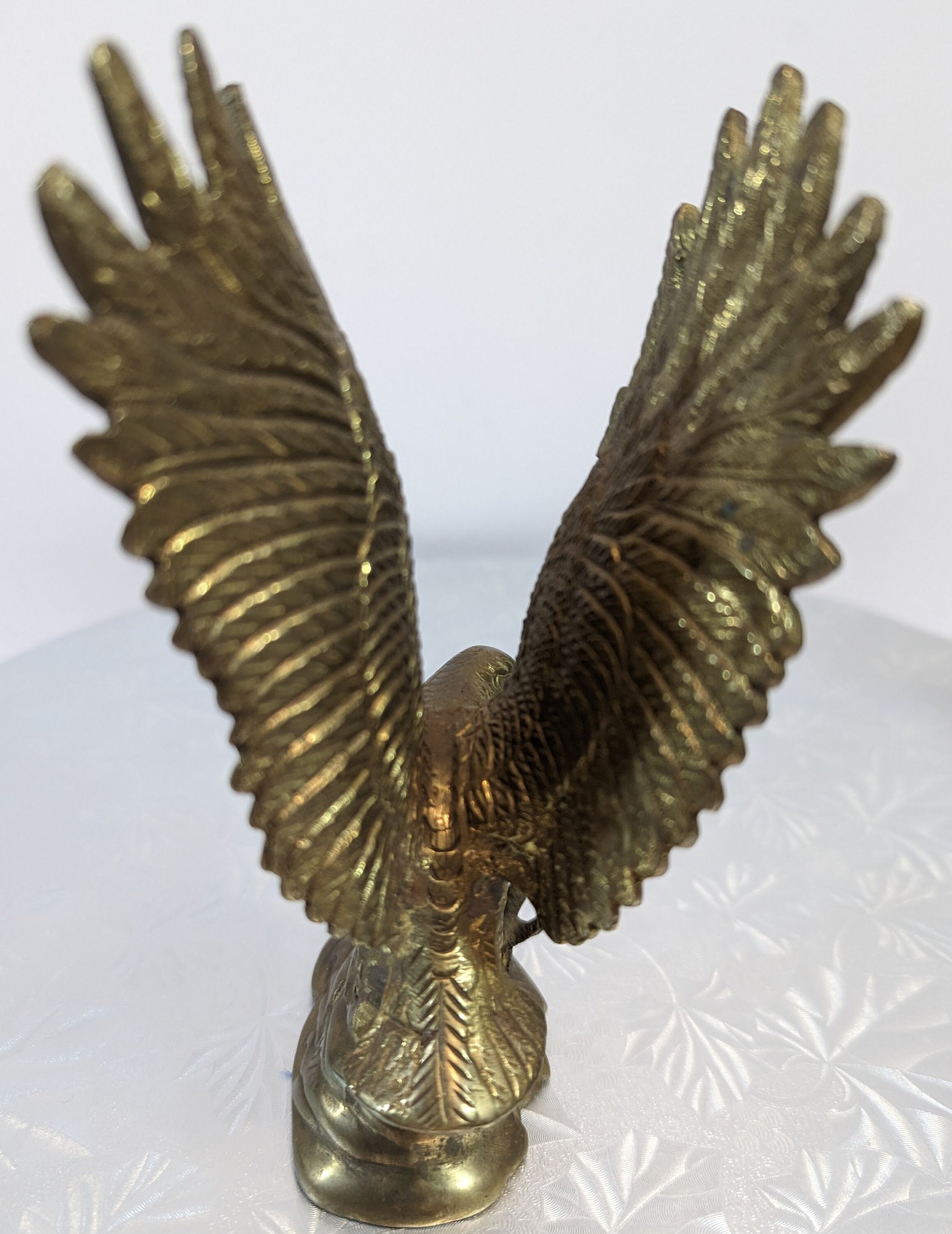 Vintage Brass Eagle Figurine Etsy