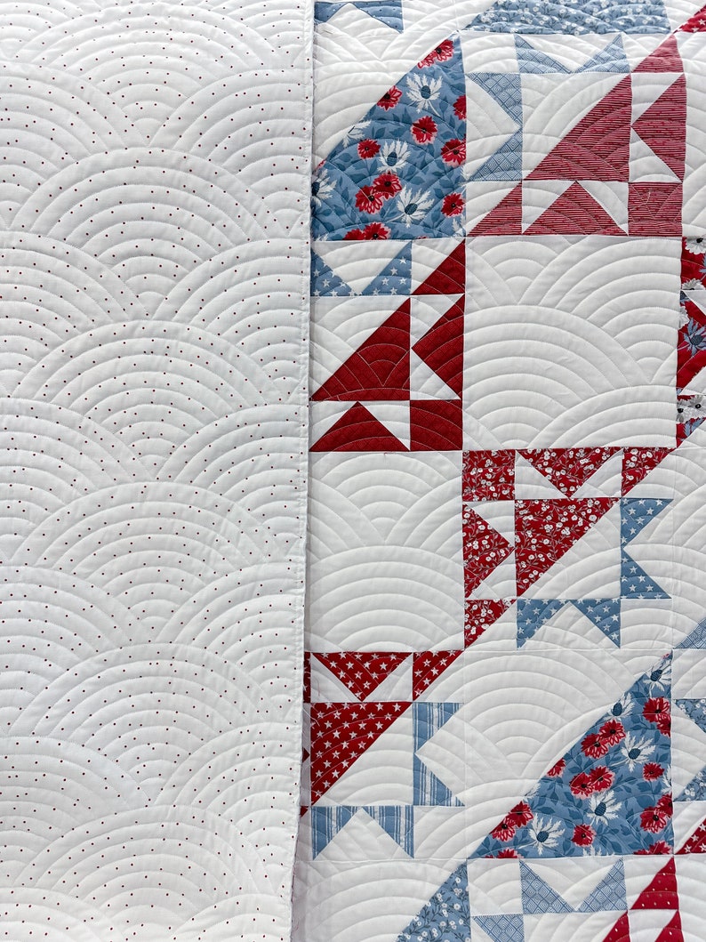 Liberty Stars and Stripes Quilt Pattern | Patriotic Star Quilt PDF ...