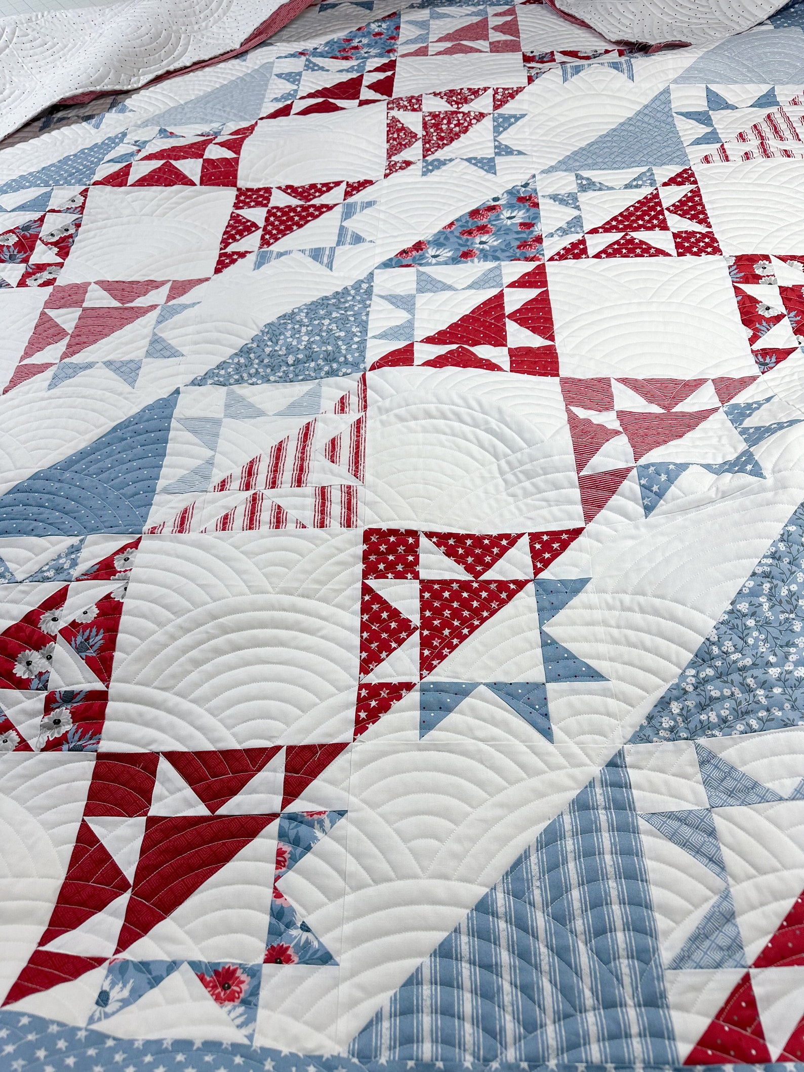 Liberty Stars and Stripes Quilt Pattern | Patriotic Star Quilt PDF ...