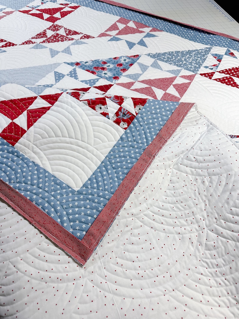 Liberty Stars and Stripes Quilt Pattern | Patriotic Star Quilt PDF ...