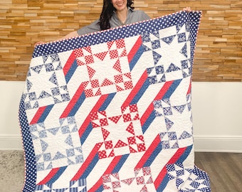 スター フライト キルト パターンは、Shannon Arnstein がデザインした