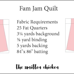 Fam Jam Digital PDF Quilt Pattern image 2