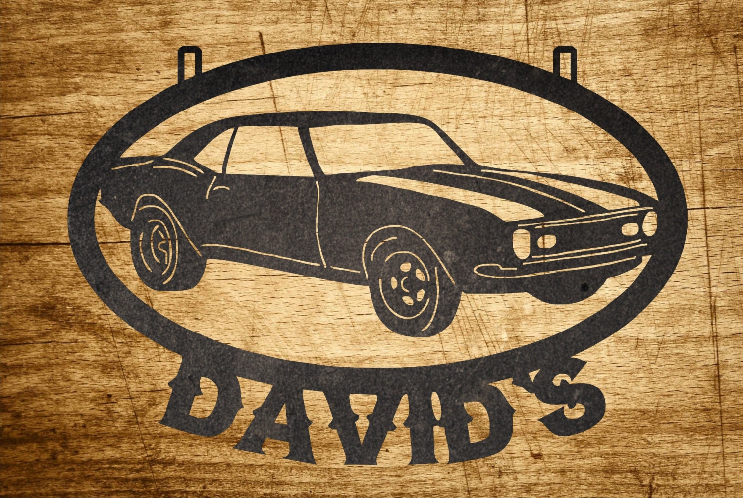 Camaro Sign Metal Cut Out Custom Personalized 1968 68 Chevy | Etsy