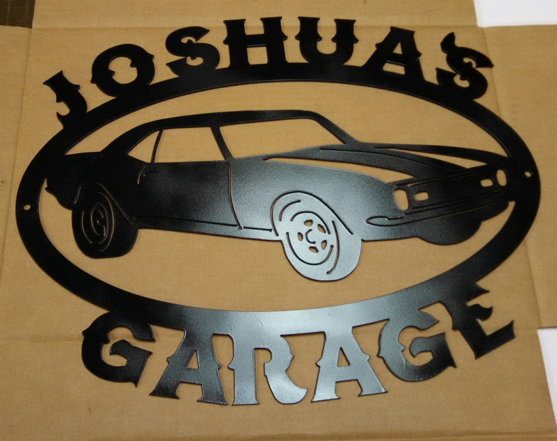 Metal Camaro Sign Personalized Garage Sign Classic Car 1968 Etsy