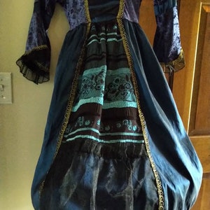 Dress Costume, Victorian Dress, Silky Elizabeth Swan Dress, Halloween Costume, Cosplay Blue Dress, Comicon, Colonial Dress