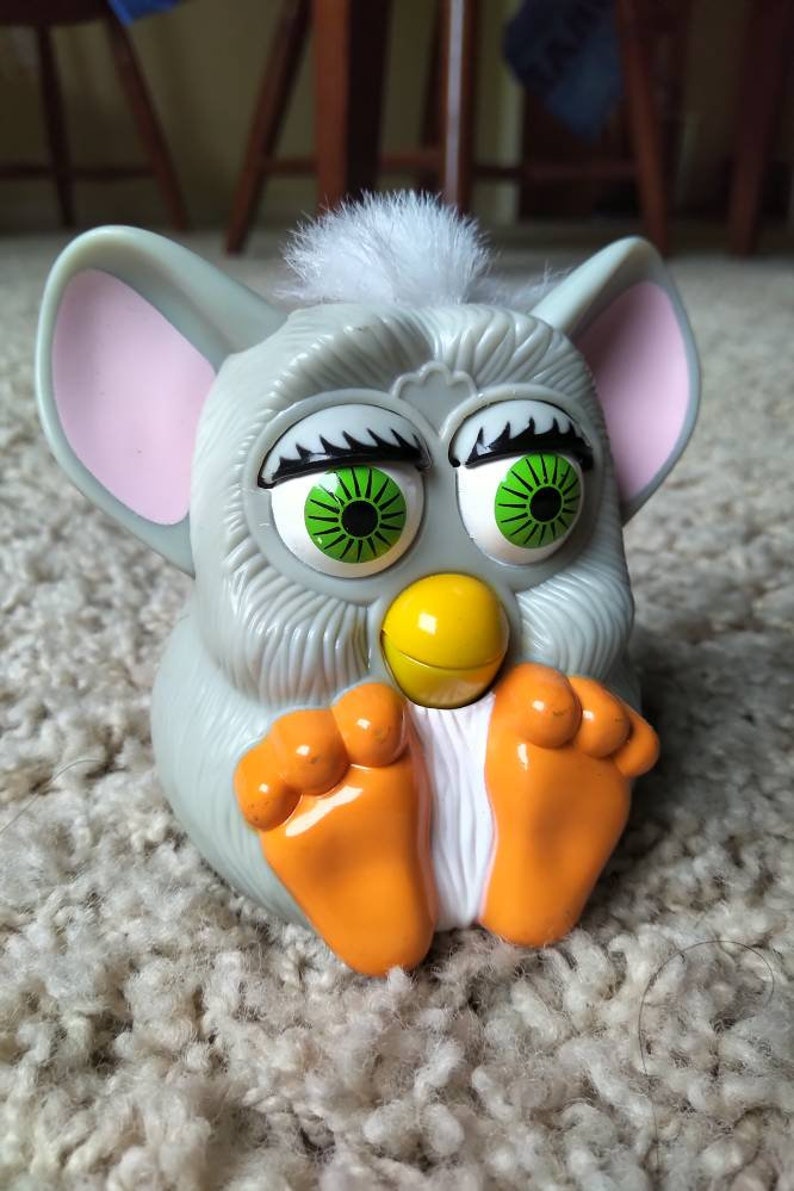Furby Gray Furby Vintage Mcdonalds Toys 90s Happy Meal Toy Etsy