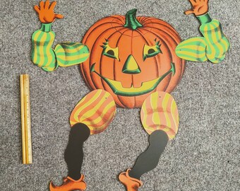 Jack O&#39;Lantern Dancing Pumpkin, Vintage Styled Halloween Decoration, Vintage Biestle, Halloween Party Pumpkin, Haunted Halloween