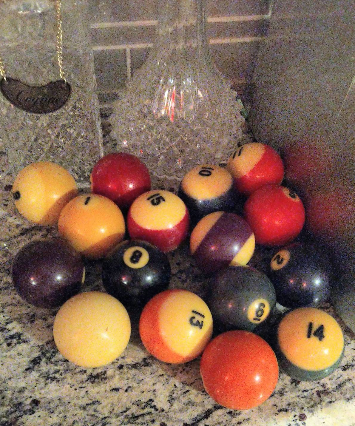 8 Pool Ball FROM $10 SHIPPED,1500 VINTAGE, ANTIQUE BILLIARD BALLS Clay,  Aramith