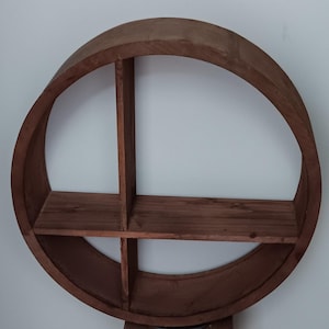 West Elm Shape Wall Shelf, Primitive Round Wood Shelf, Round Natural Wood Shelf, Wood Shelf, Wall Decor, Living Room Decor, Round Shelf