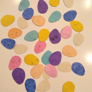 Ostern, Osterei-Samenbomben, Wildblumen, Eier, Feengarten, Osterkörbchen, natürliche Samenbombe, Bio, Osterkarte