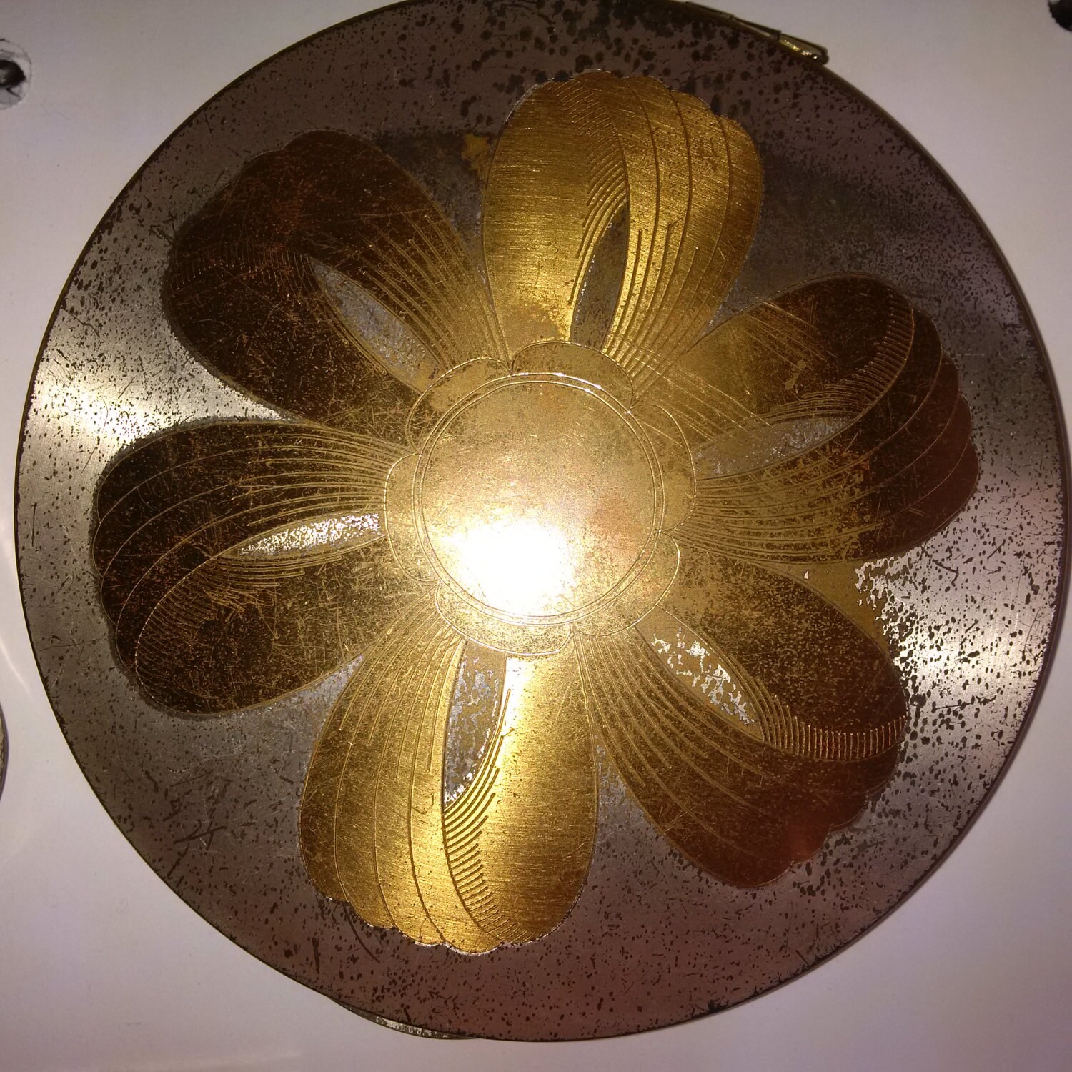 Vintage ronde compacte Amerikaanse Elgin