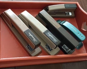 Swingline Hefter, Klassischer Hefter, Vintage Büro Ausstattung, Vintage Hefter, Mid-Century Schreibtisch Hefter, Retro Schreibtisch Set, Schreibwaren