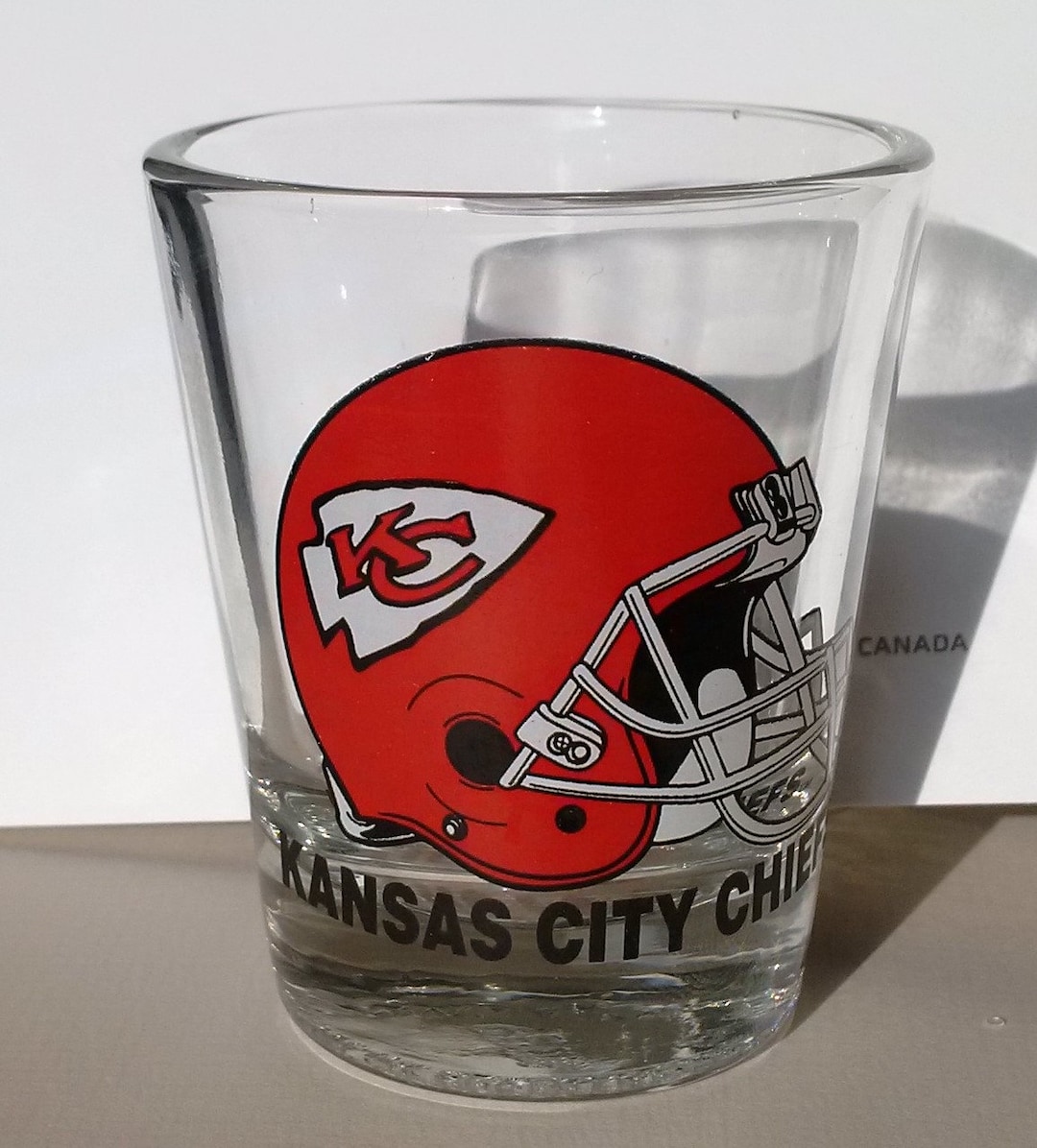 Kansas City Chiefs Football Helmet Shot Glass Red Chiefs Etsy
