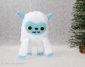 Mini Yeti Art Doll, Yeti Plush Toy, Abominable Snowman Monster Stuffed Toy, Plush Kawaii Yeti Doll, Monster Stuffed Animal