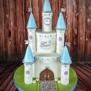 Fondant Princess Castle Towers cake set DIY