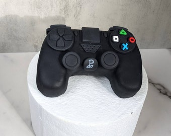 Gaming Controller Rice Crispy Treat and fondant cake topper edible